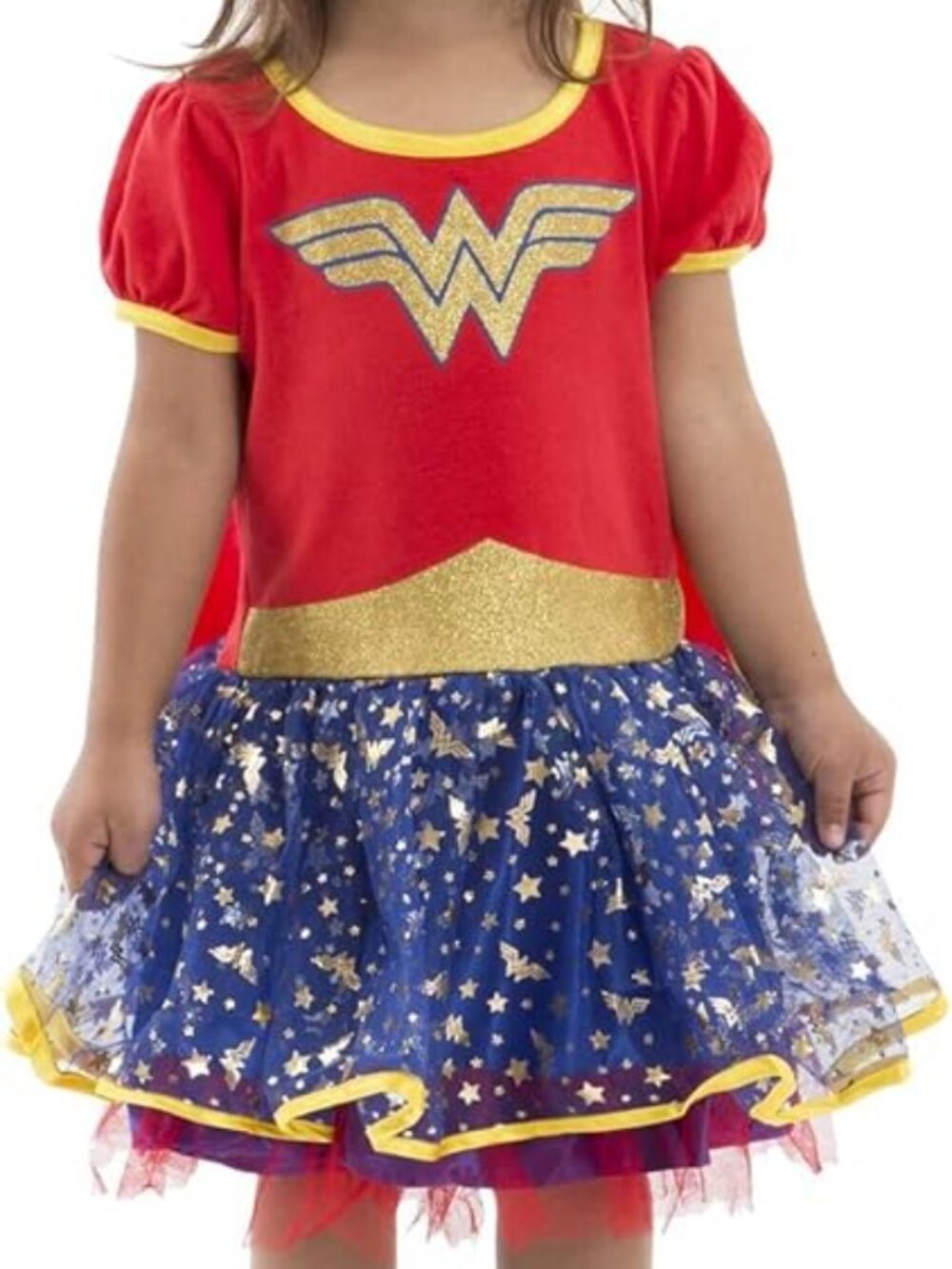 MINT LICENSED OFFICIAL DC COMICS WONDER WOMAN CHILD GIRLS COSTUME SIZE 7/8